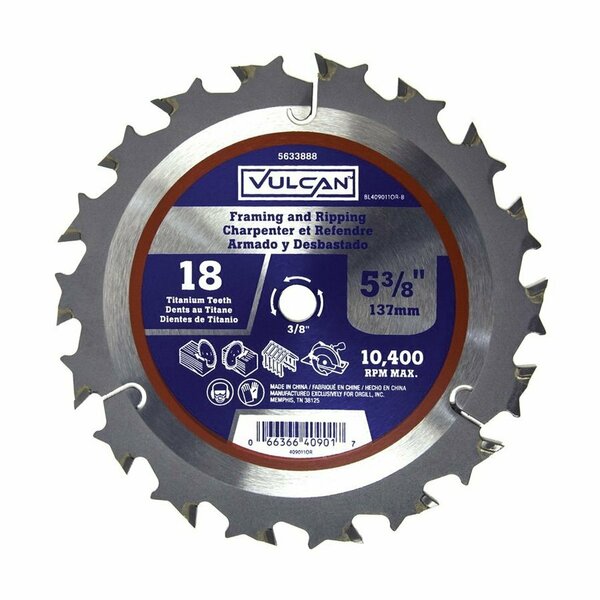 Vulcan Blade Crbd Hi-Spd 18Tx5-3/8In 409011OR